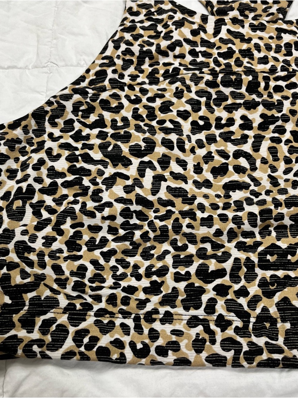 Outdoor Voices Move Free Leopard Print Sports Bra Women's Size XL - Picture 4 of 11